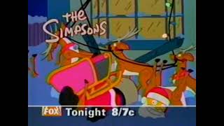 The Simpsons Fox Promo 1997 Miracle On Evergreen Terrace S09E10 10 Second