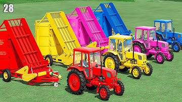 LOAD & TRANSPORT GRASS with URSUS TRACTORS & BIG WAGON! #28 Farming Simulator 22