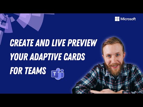 Create and live preview your adaptive cards for Teams