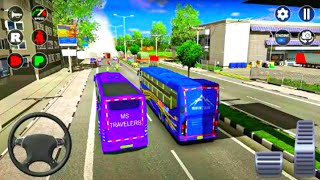 Real Bus Overtake The Bus || Offroad Coach Bus Simulator || Android Gameplay screenshot 4