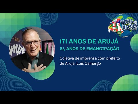COLETIVA DE IMPRENSA  com Prefeito Luís Camargo - Festa das Nações