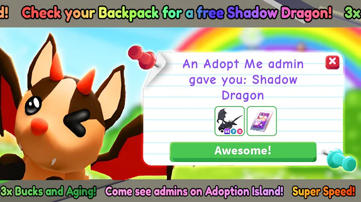 FREE MFR SHADOW DRAGON! Admin Abuse Live Event! | Roblox Adopt Me | Riivv3r