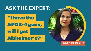 DEFEAT DIABETES  | Why having the APOE-4 gene does not mean you'll get Alzheimer's with Amy Berger by Defeat Diabetes AU 39 views 6 months ago 1 minute, 38 seconds