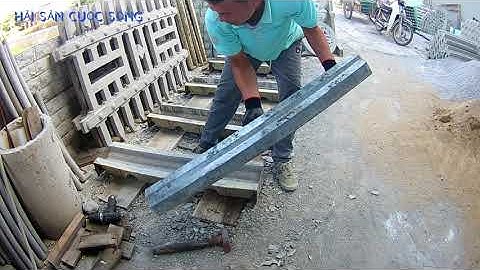 cách tháo khuôn cầu,con sứ hàng rào bê tông.của hải sản cuộc sống.