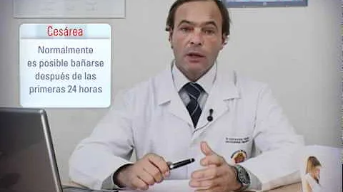 ¿Cuánto tiempo después de una cesárea puedo ducharme?