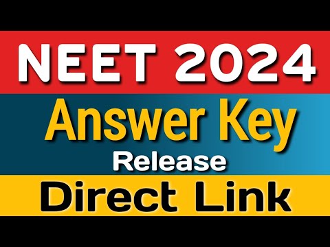 NEET answer Key 2024 NTA