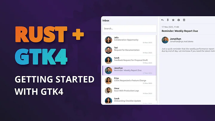 Getting Started With GTK4 With Rust