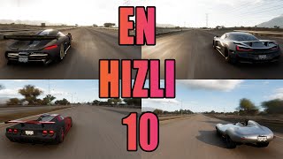 Forza Horizon 5: 10 самых быстрых автомобилей / максимальная скорость