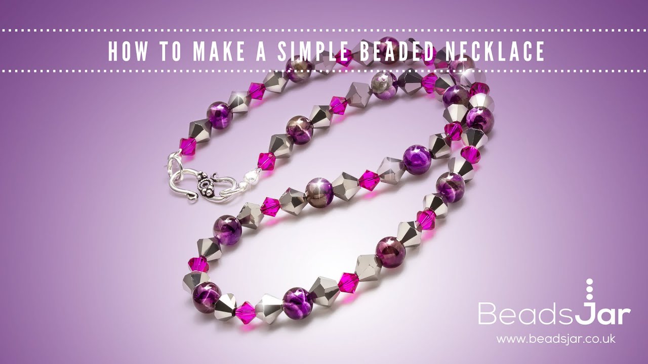 How to make a Simple Beaded Necklace 