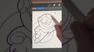 How to Draw a Cartoon Style Robot in Procreate (Tutorial) #shorts #procreate #art #chameldoesart screenshot 5