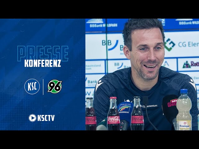 LIVE Pressekonferenz: KSC - Hannover 96 class=