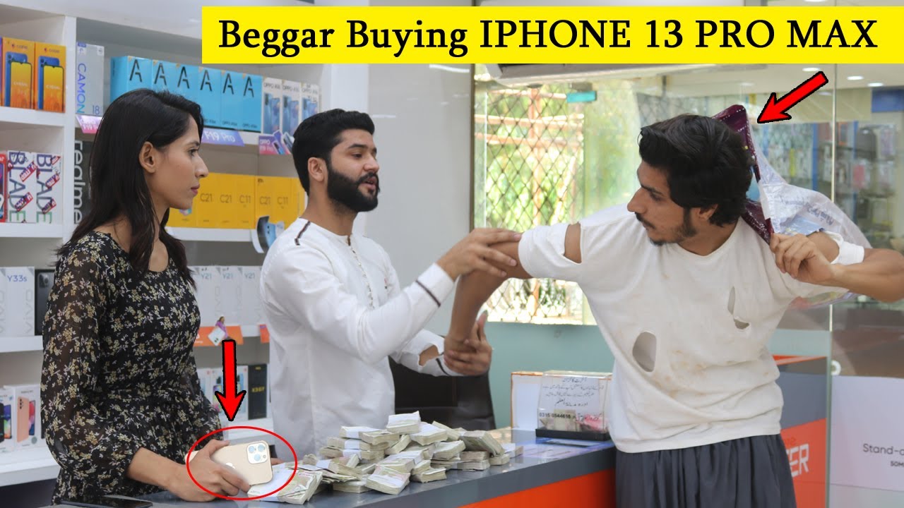 Beggar Buying IPHONE 13 PRO MAX Prank - Rich Beggar ...