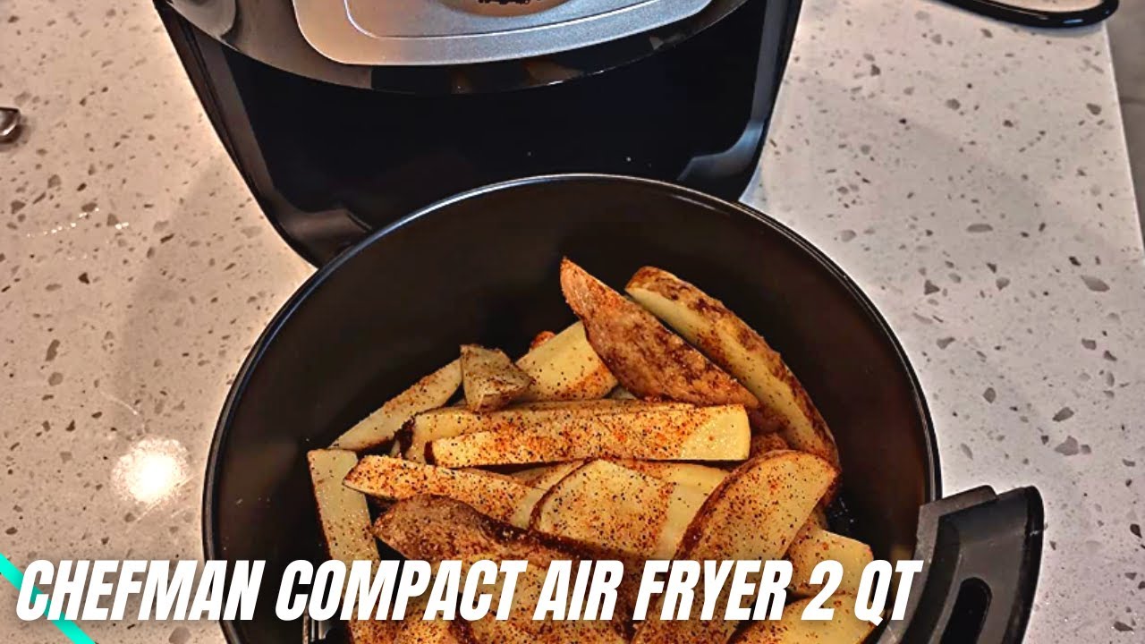 CHEFMAN Small Compact Air Fryer 2 Qt Review & User Manual Top Compact