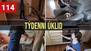 TÝDENNÍ ÚKLID 🧹| KUCHYNĚ | OBÝVÁK | KOUPELNA | Jaké čistící prostředky používám?