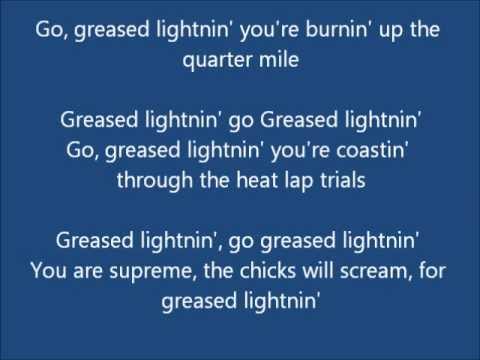 Greased Lightning - lyrics