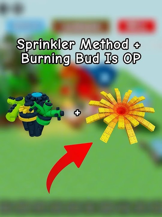 OP Sprinkler Method   Burning Bud 🤑 #growagarden 