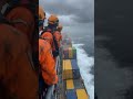 Atlantic Cargo Ship vs North Sea Waves 🌊🚢 #ocean #ship #storm #waves #northsea