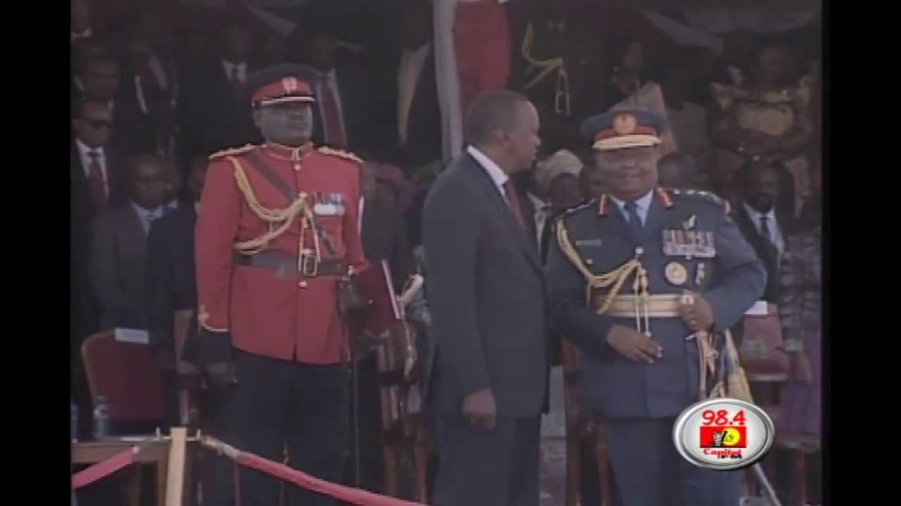 The handing over of power to Uhuru Kenyatta as 4th President of Kenya