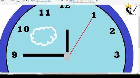 How to Make Wall Clock in MS Paint | How to Draw a Clock in Ms Paint
