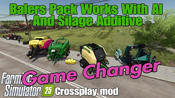 Balers Pack Works With Ai And Silage Additive / FS25 crossplay mod