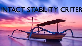 INTACT STABILITY CRITERIA
