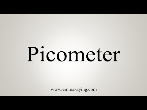 How To Say Picometer