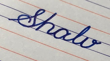 Shalu-beautiful name write in cursive writing | how to write cursive writing | #writing #handwriting