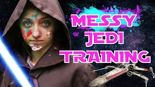 Messy Last Jedi Training Challenge | Star Wars Games | May the 4th be With You