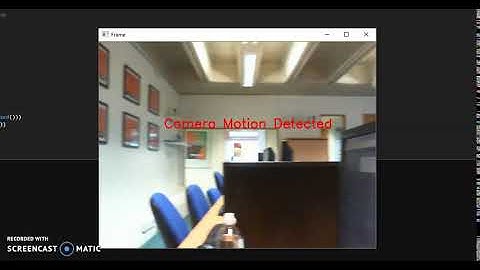 Phase correlation for Camera-motion detection