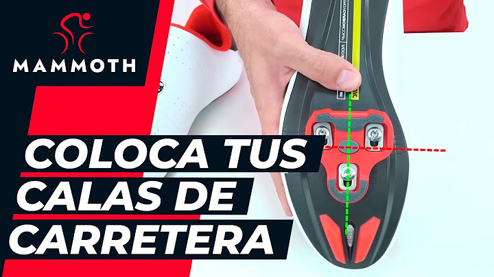 Cómo colocar las calas de unas zapatillas de bici de carretera