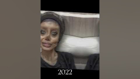 evolotion of sahar tabar Trying to be Angelina Jolie with aesthetics#shorts #angelinajolie#aesthetic