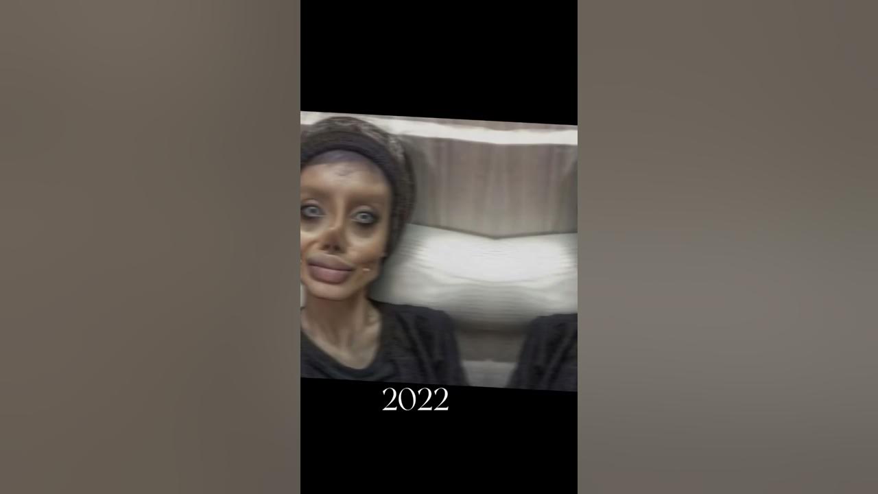 evolotion of sahar tabar Trying to be Angelina Jolie with aesthetics#shorts #angelinajolie#aesthetic
