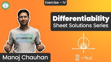Differentiability | Sheet Solutions | Exercise - 4 | Question - 27 | Manoj Chauhan