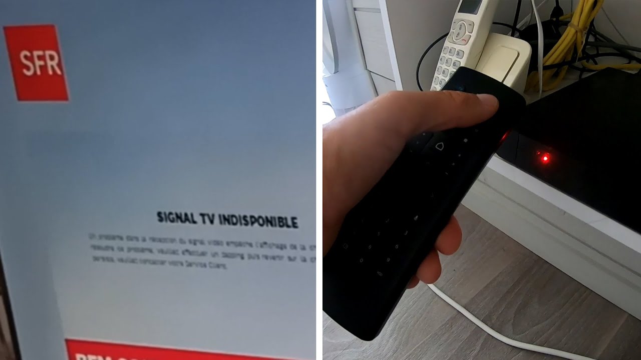 SFR Box problème plus de signal TV YouTube