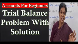 22. Trail Balance Problem With Solution