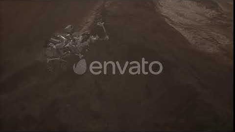 Curiosity Mars Rover Exploring the Surface of Red Planet | Motion Graphics - Envato elements