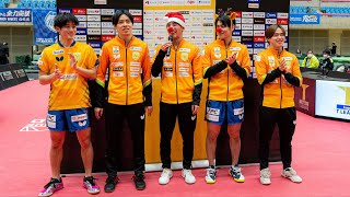 静岡ジェード スーパープレー&ヒーロー監督インタビュー 静岡ジェード vs 岡山リベッツ ノジマTリーグ2023-2024 2023年12月24日 富士宮市民体育館【卓球Tリーグ公式】