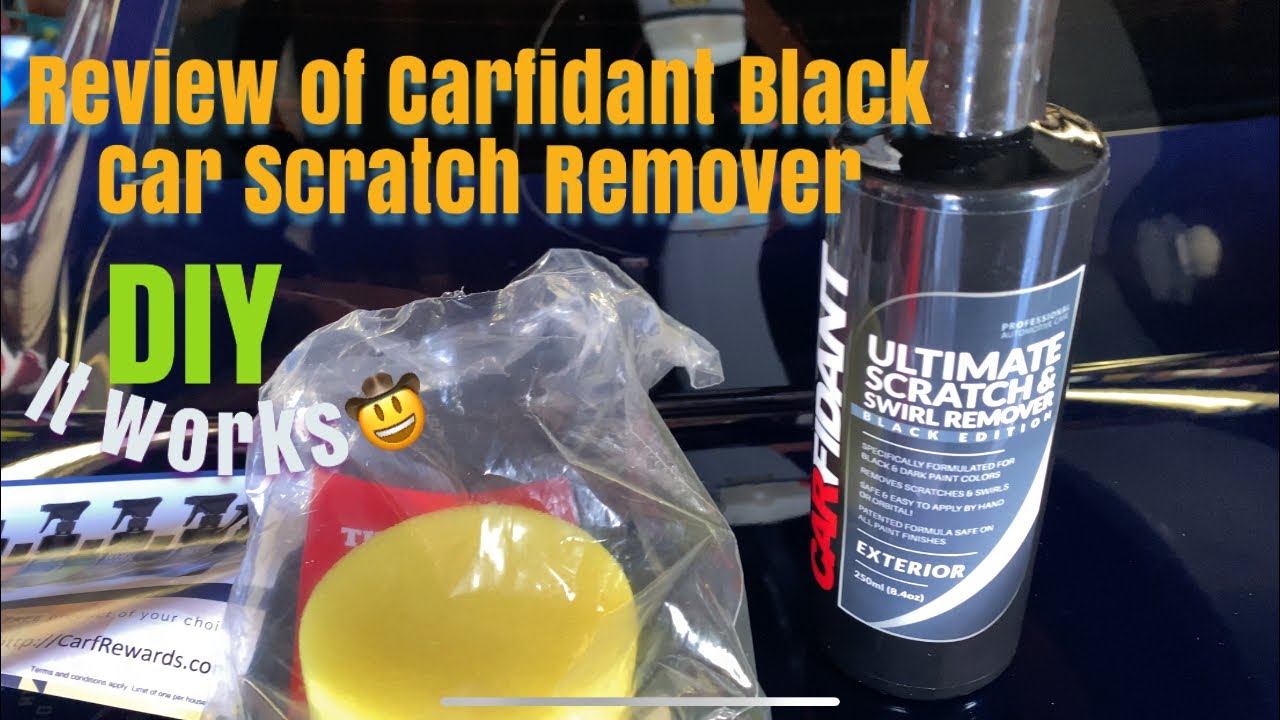 How to Remove Scratch from A Black Car? Review of Carfidant Black Car  Scratch Remover 