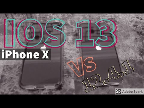 iOS 13 Final vs iOS 12.4.1 Speed Test - IPHONE X. 