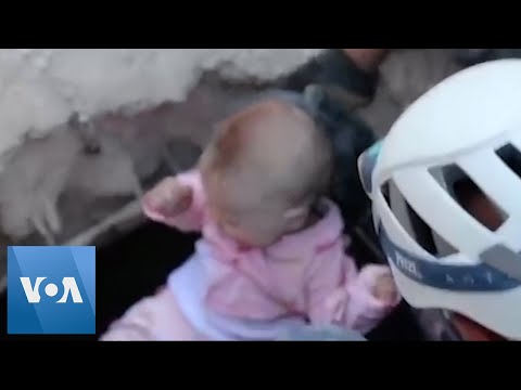 Baby Rescued from Collapsed Building in Amman