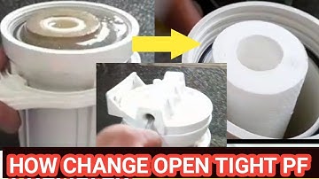 how change RO Prefilter spun. how open tight prefilter. link in video