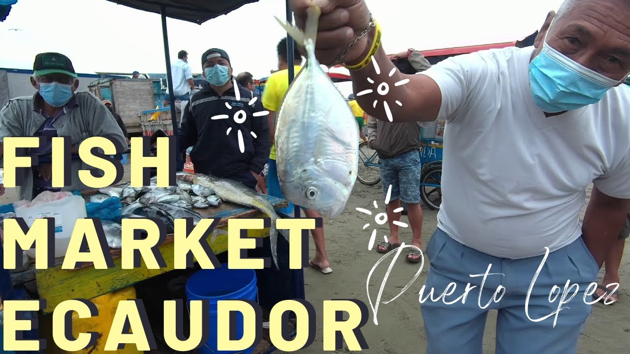 Ecuador's fishing village Puerto Lopez - morning market