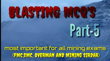 Blasting related mcq