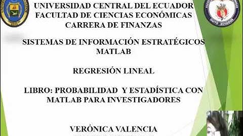 UCE FCE Matlab Estadística  Regresión lineal