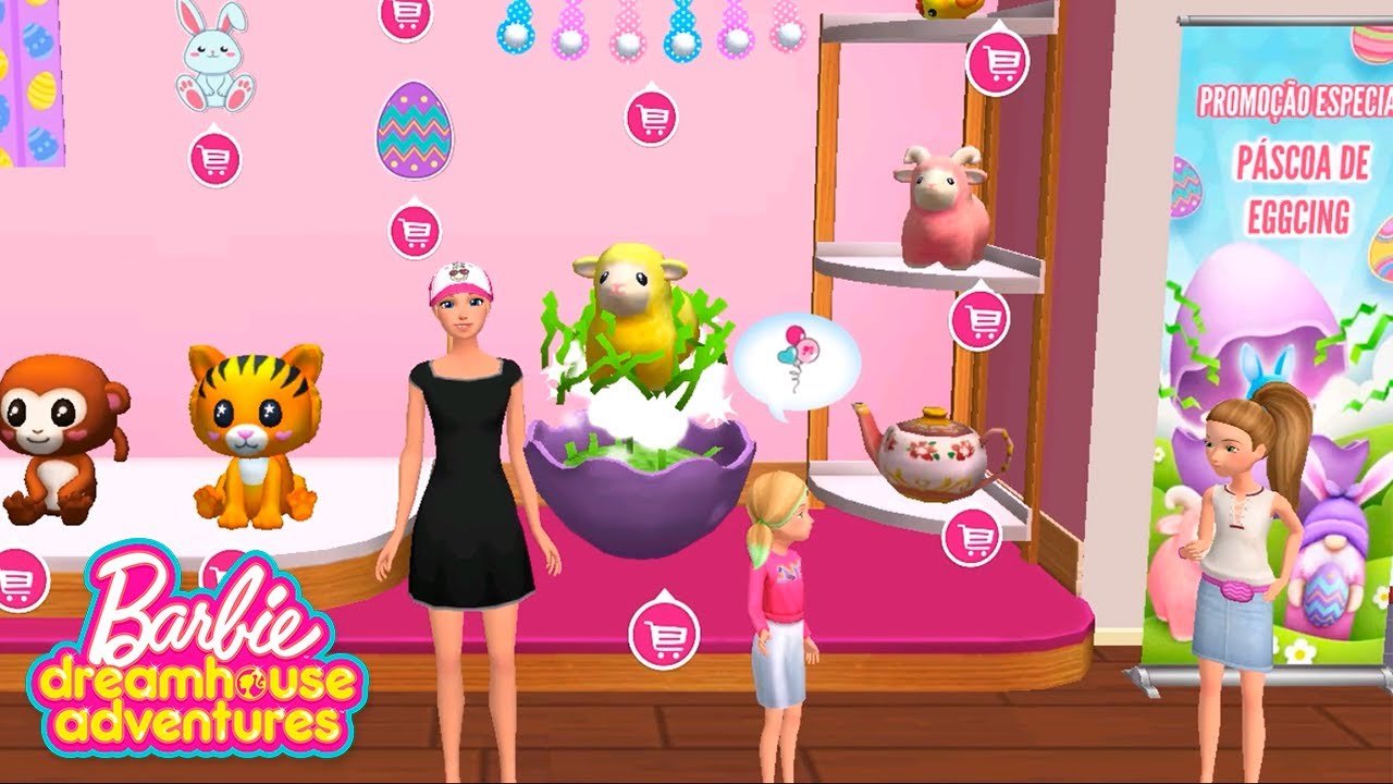 DESBLOQUEANDO TODAS AS ATUALIZAÇÕES! Jogo Barbie Dreamhouse Adventures 