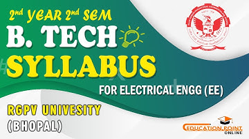 RGPV B.Tech 3rd Sem 2nd Year Electrical Engineering (EE) Syllabus | B.Tech | RGPV | Irfan Raza