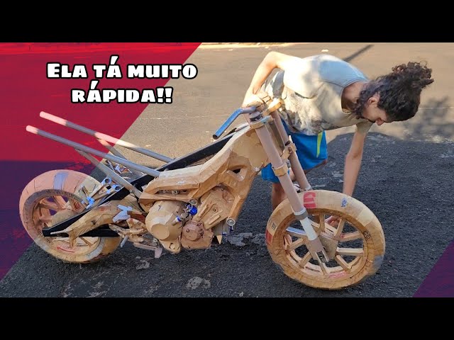 Honda de papelão? Artesão faz réplicas de motos usando caixas e