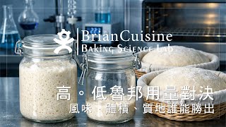高低魯邦用量對決：外型、香氣、質地誰勝出《不萊嗯的烘焙食譜》