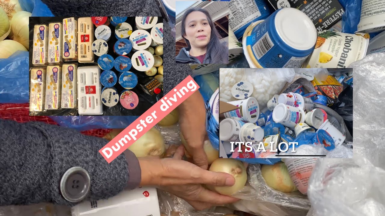 DUMPSTER DIVING/EGG YOGURT/basurera sa America/jenjenvlogs YouTube