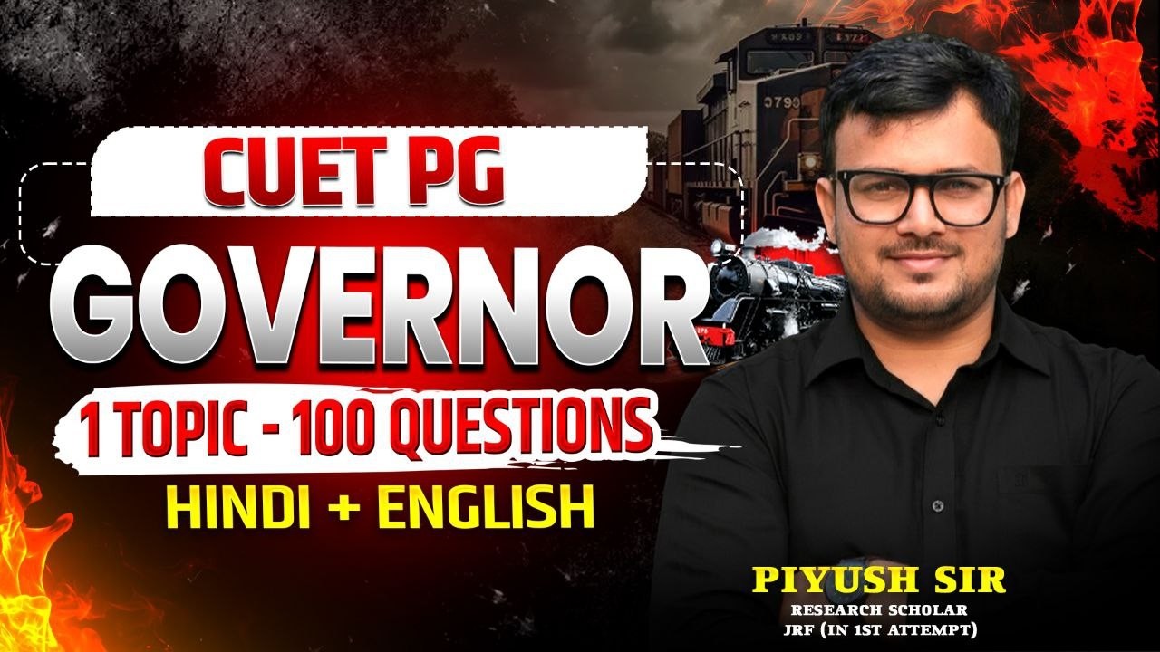 Governor| Indian Polity | CUET PG Political Science 2026